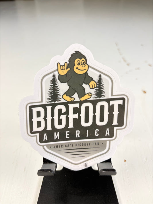 Bigfoot America Flagship Sticker – “America’s Biggest Fan”